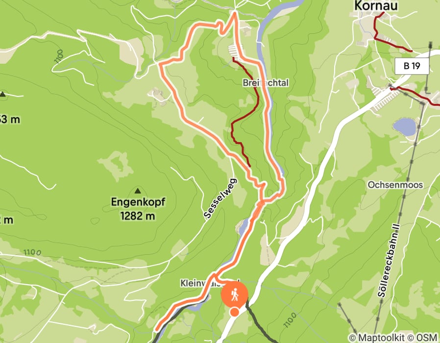 Karte der Tour