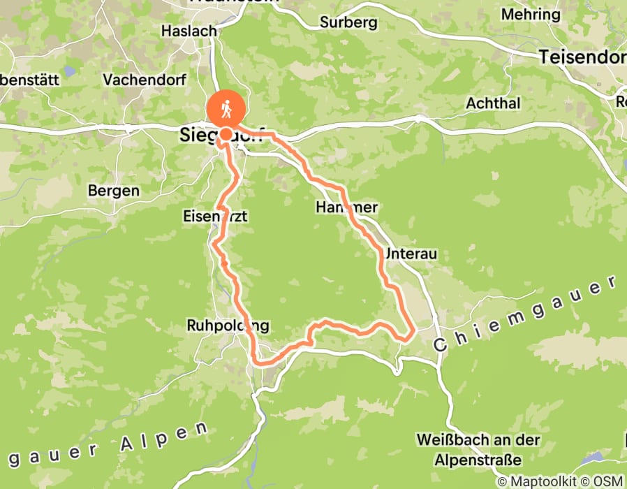 Karte der Tour