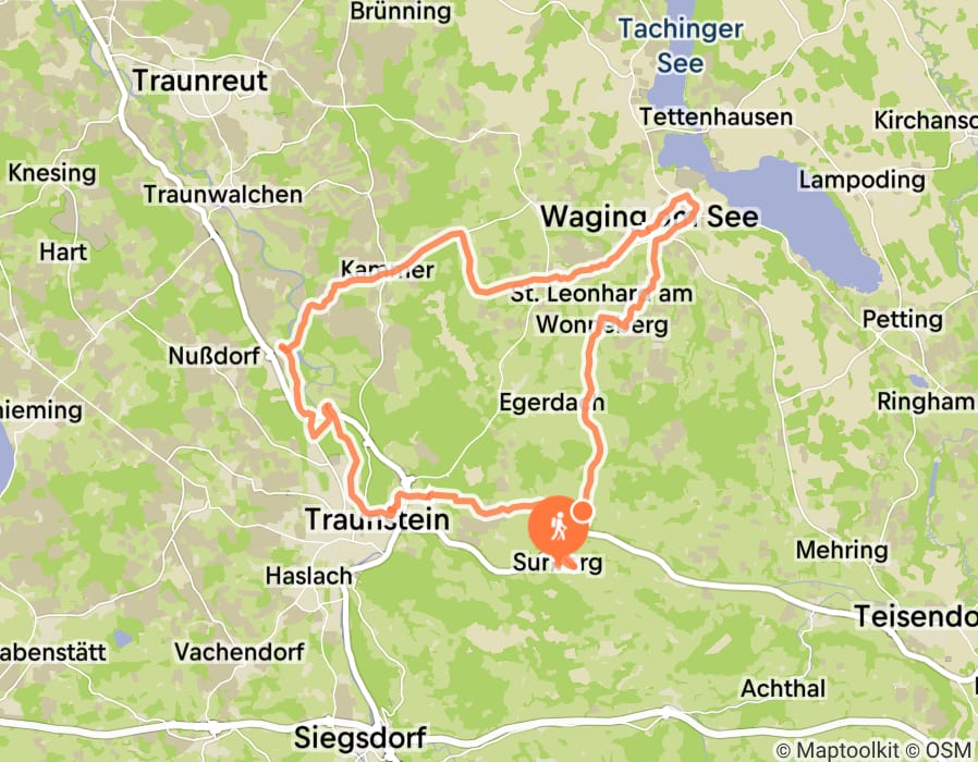 Karte der Tour