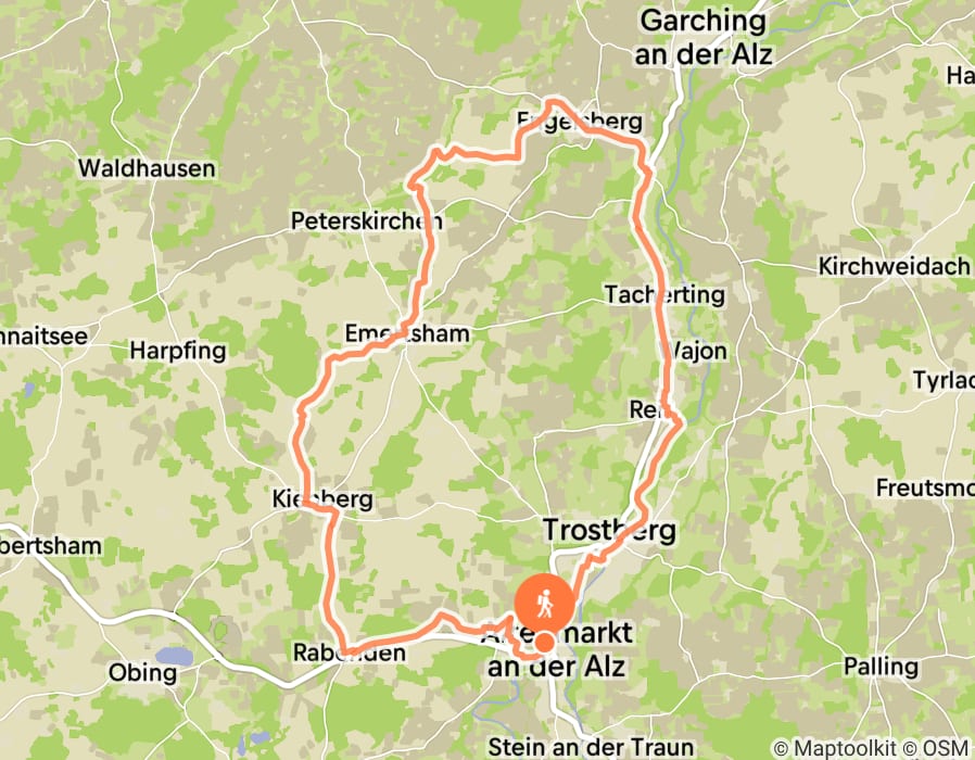 Karte der Tour