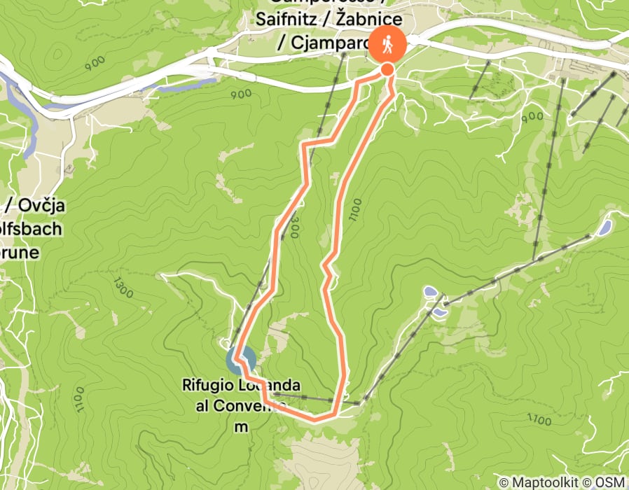 Karte der Tour