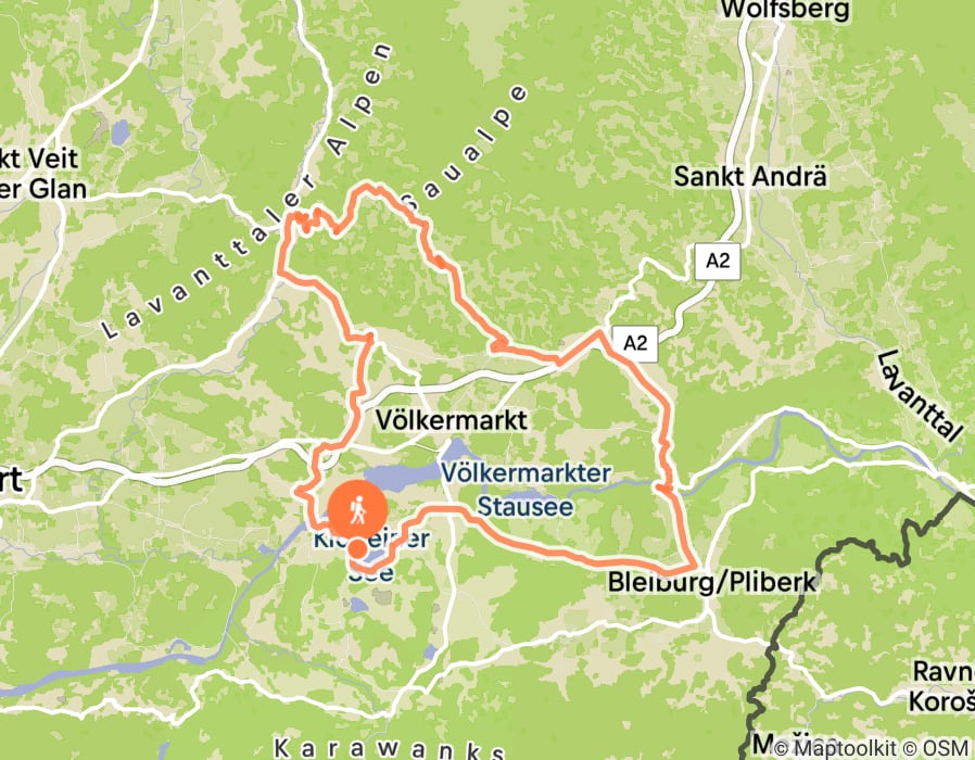 Karte der Tour