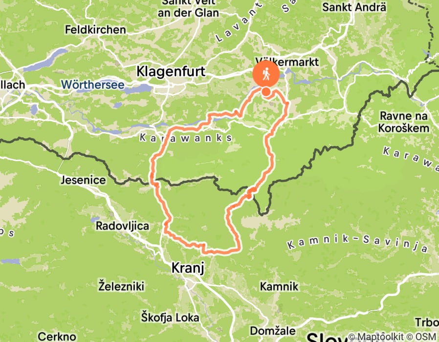 Karte der Tour