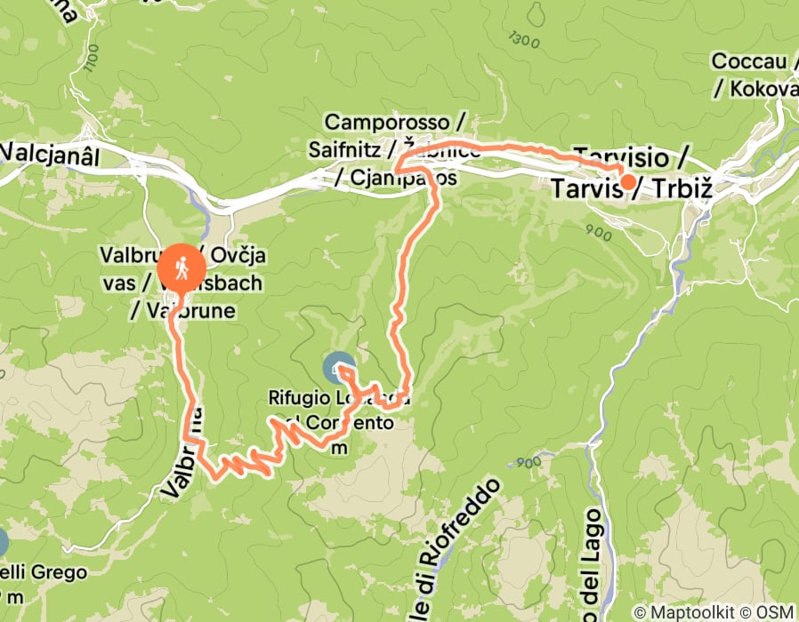 Karte der Tour