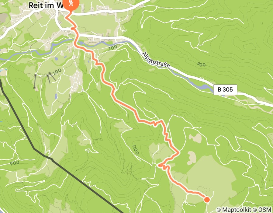 Karte der Tour