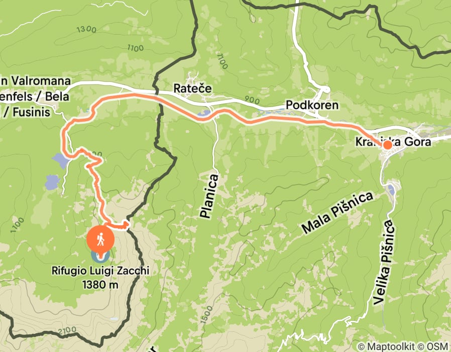 Karte der Tour