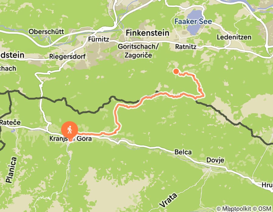 Karte der Tour