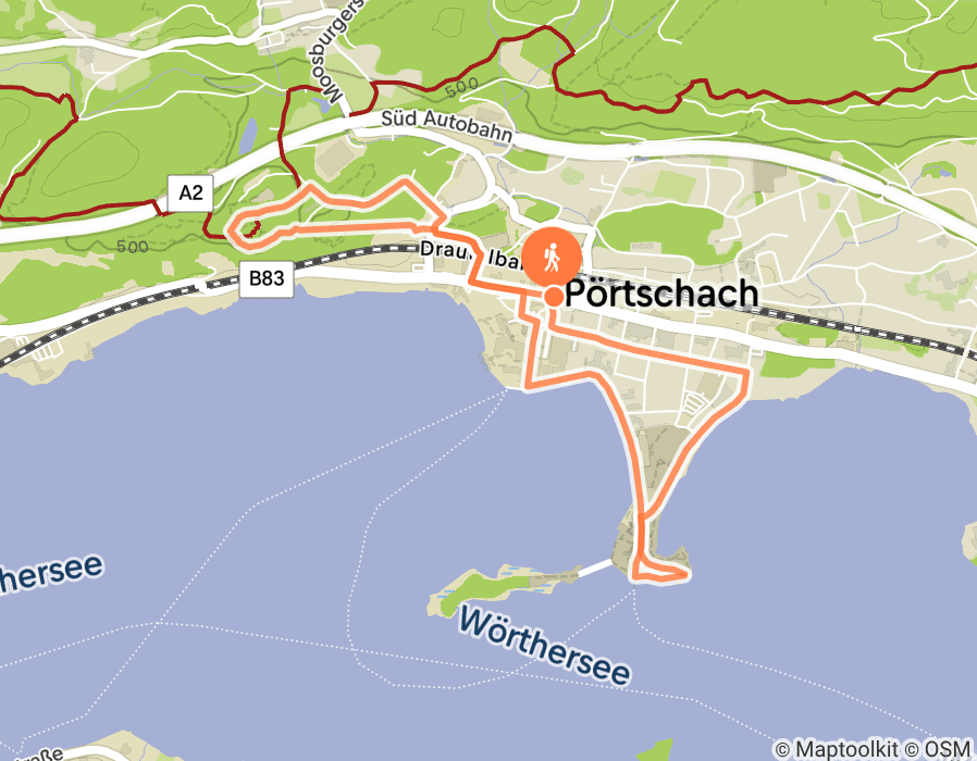 Karte der Tour