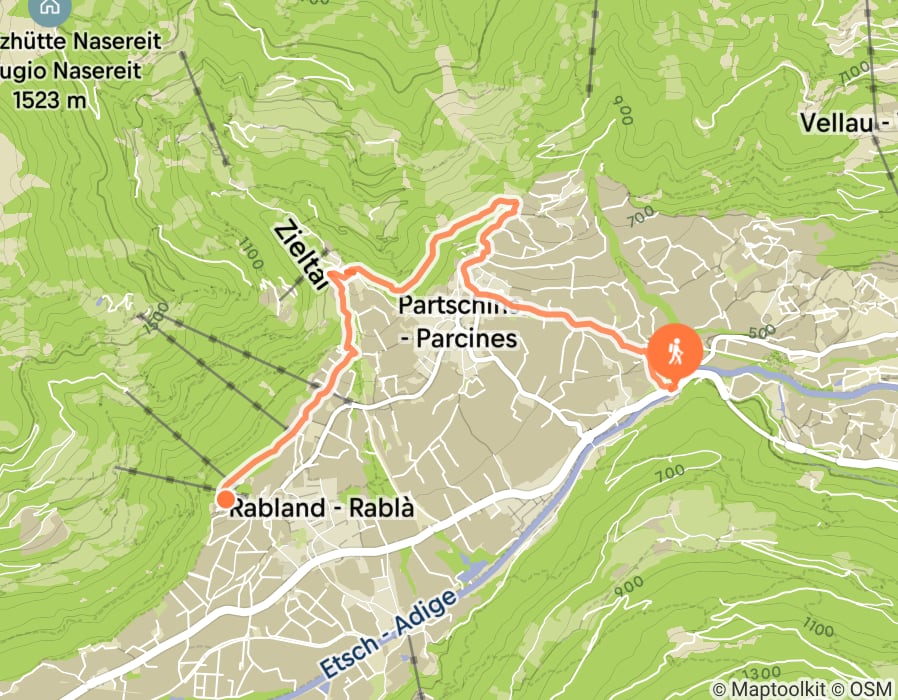 Karte der Tour
