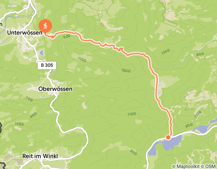 Karte der Tour