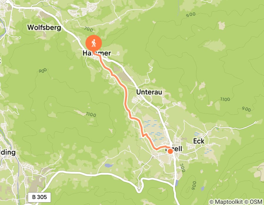 Karte der Tour