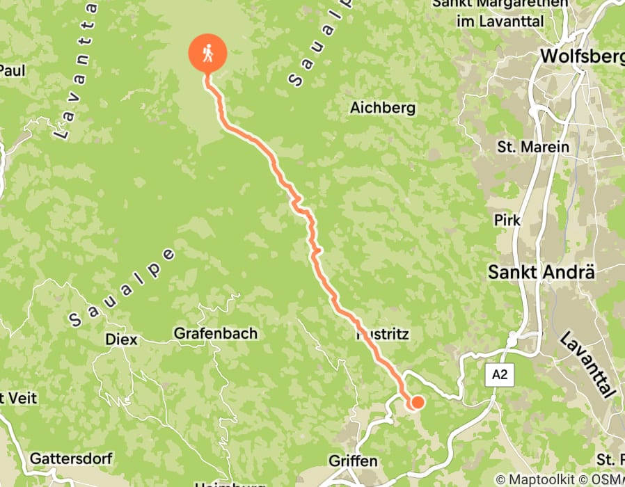 Karte der Tour