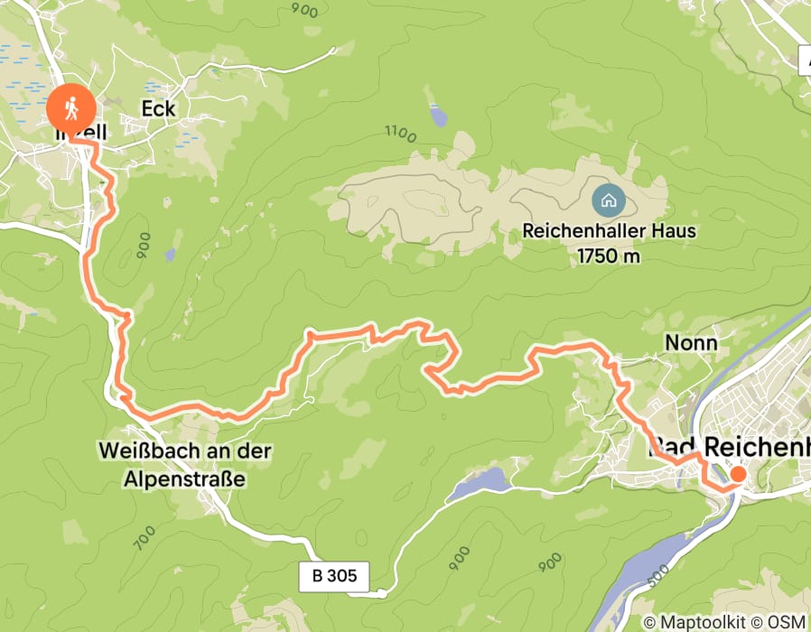 Karte der Tour