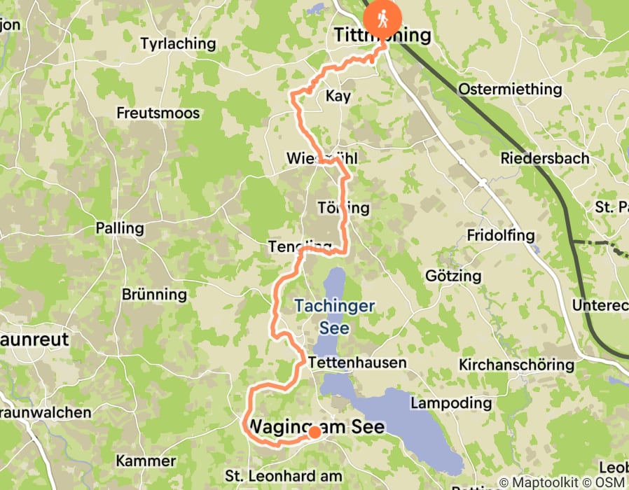 Karte der Tour