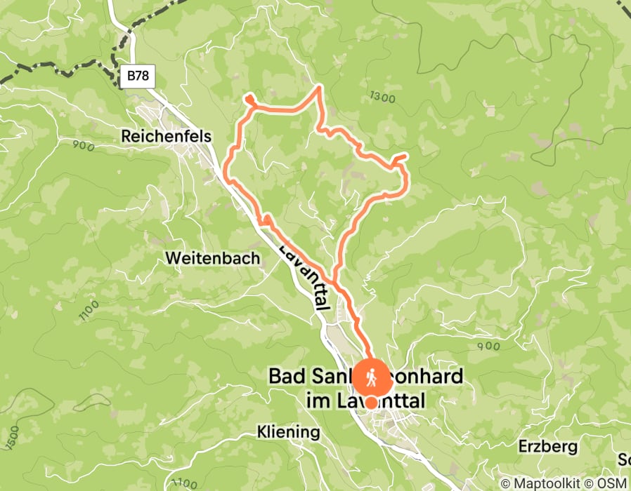 Karte der Tour