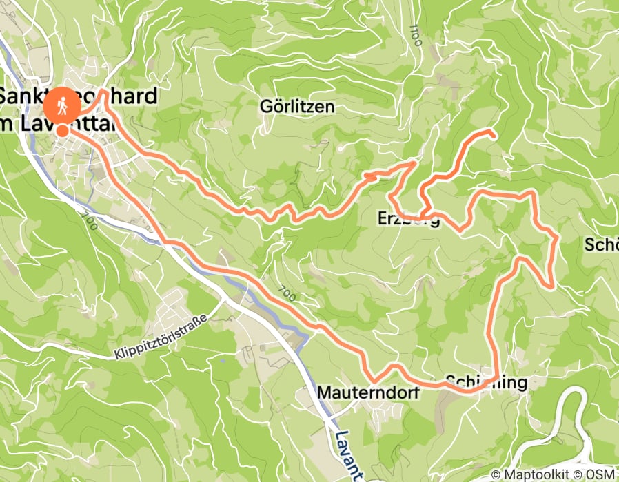 Karte der Tour