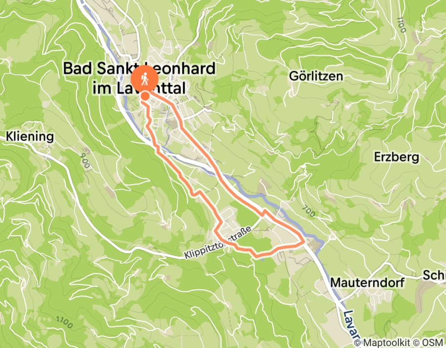 Karte der Tour