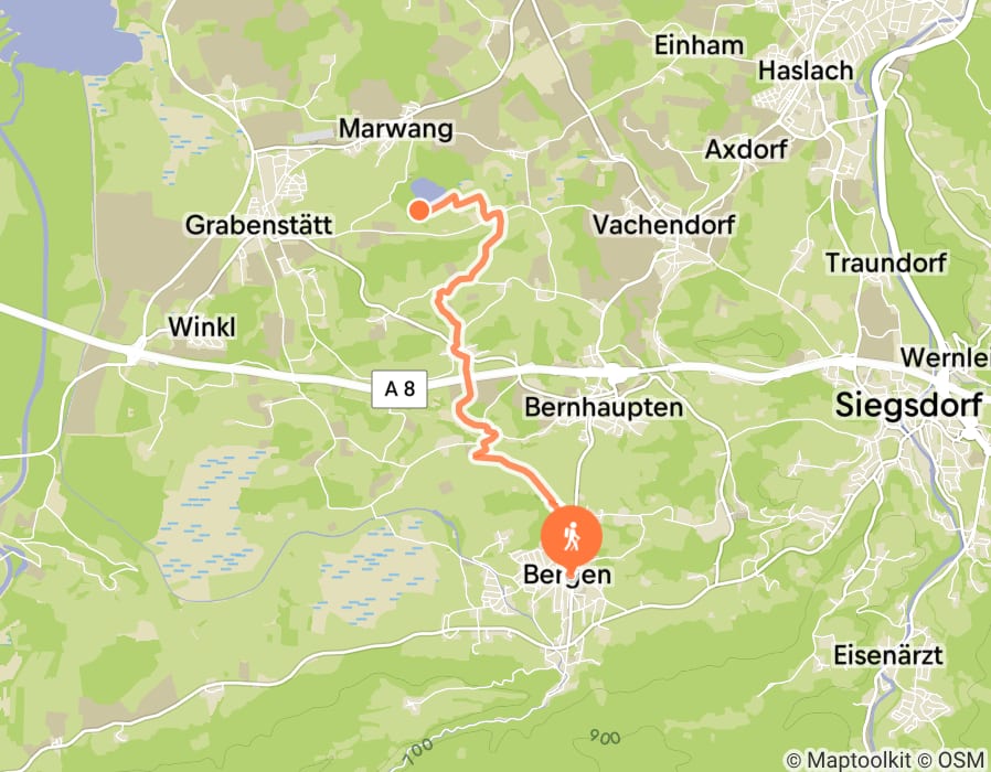 Karte der Tour