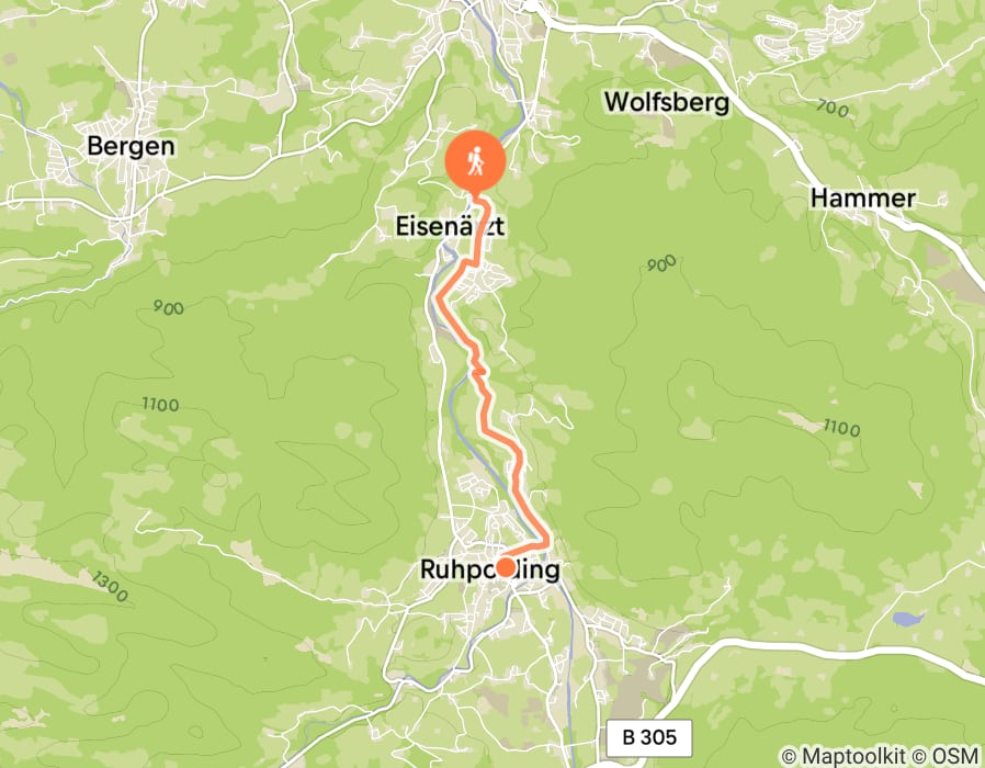 Karte der Tour