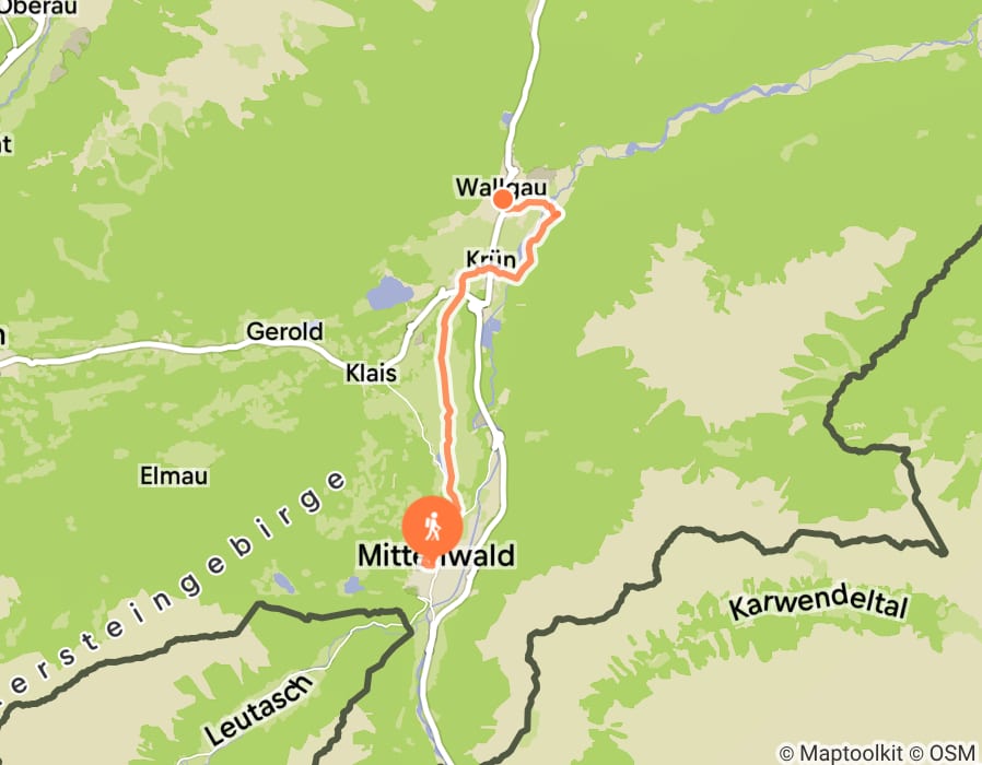 Karte der Tour