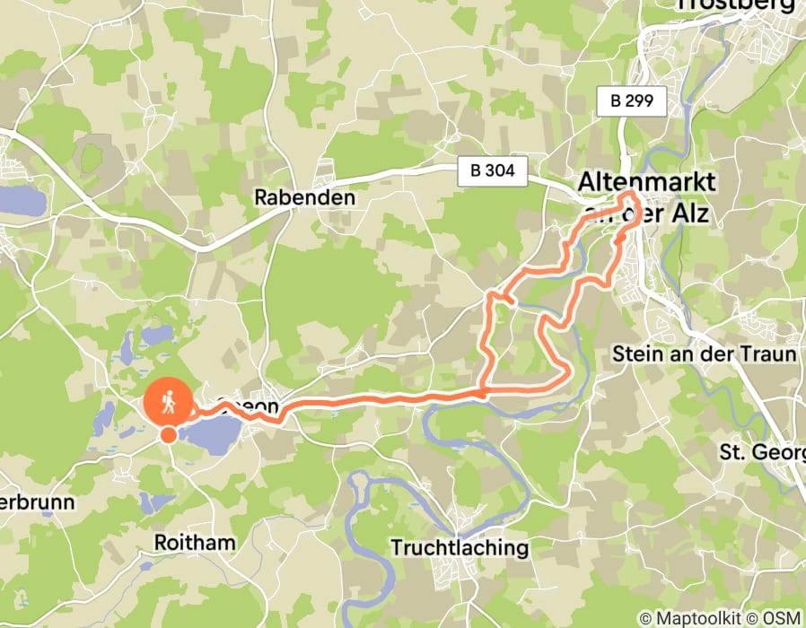 Karte der Tour