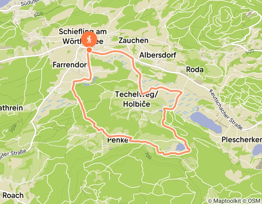 Karte der Tour