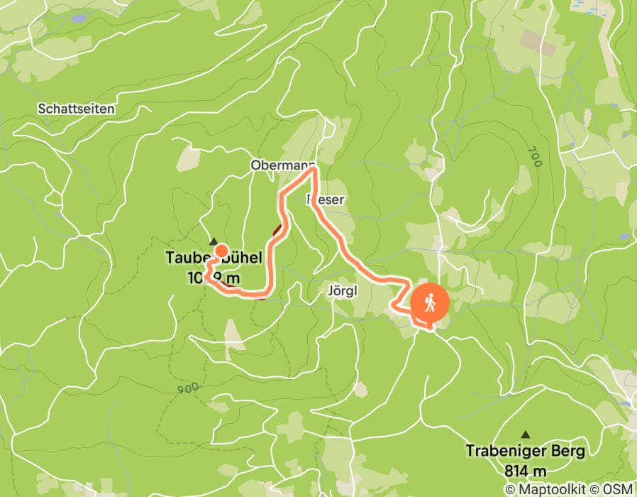 Karte der Tour