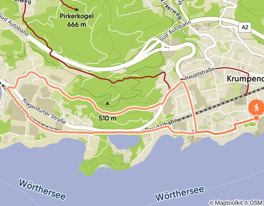 Karte der Tour