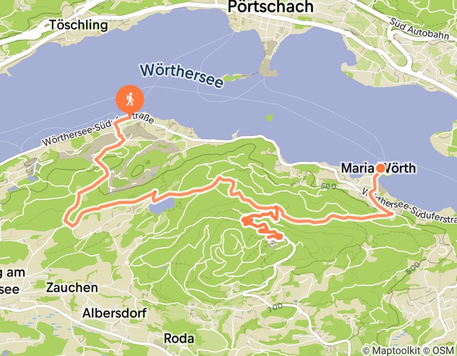 Karte der Tour