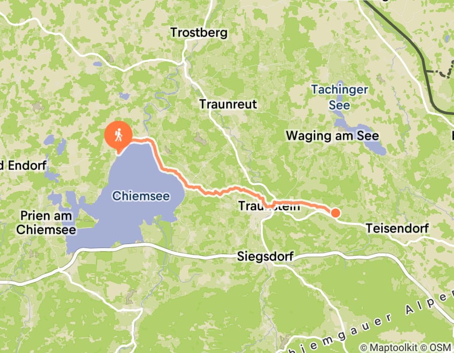 Karte der Tour