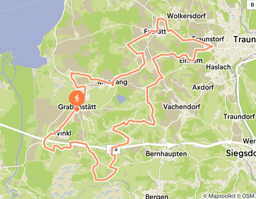 Karte der Tour
