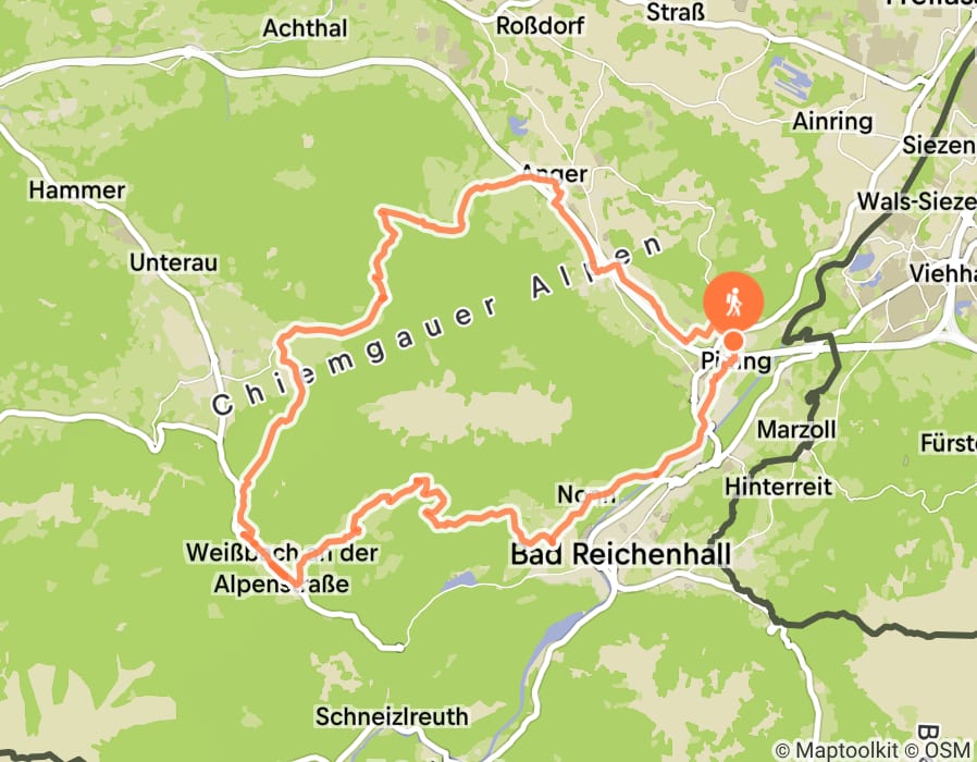 Karte der Tour