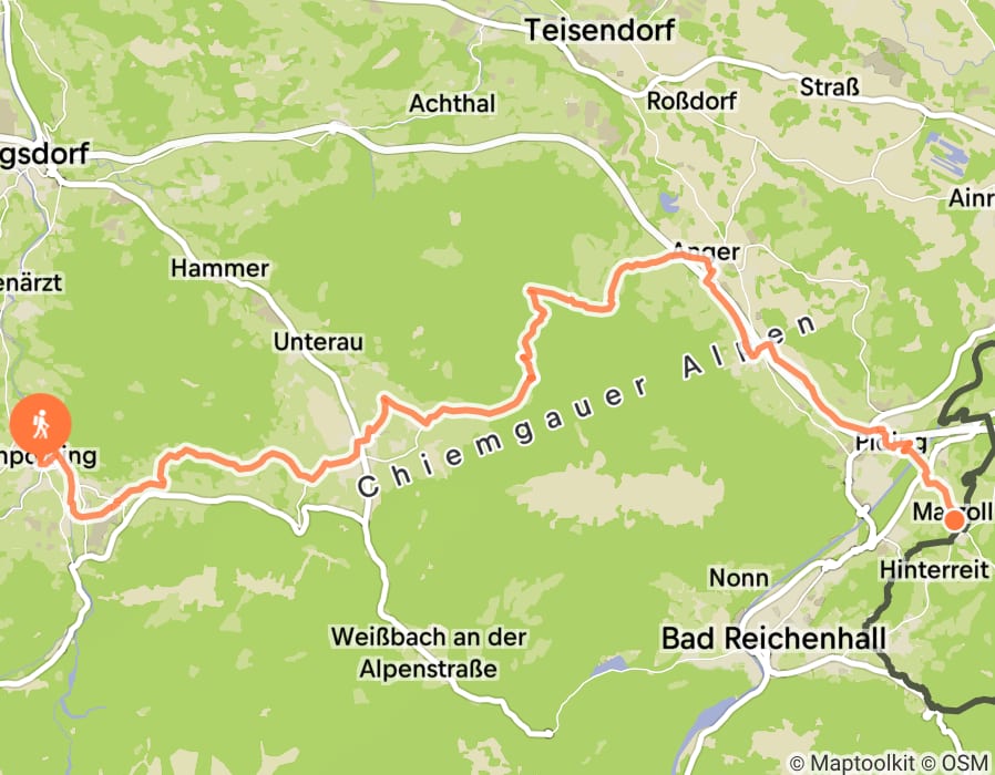 Karte der Tour