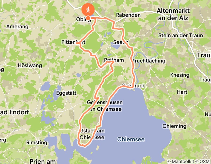 Karte der Tour