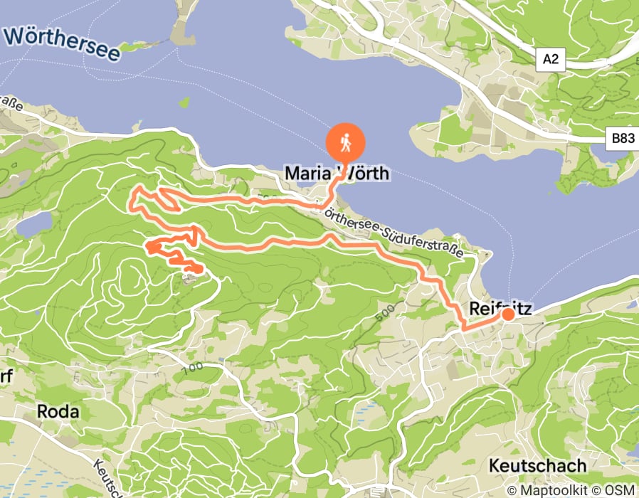 Karte der Tour