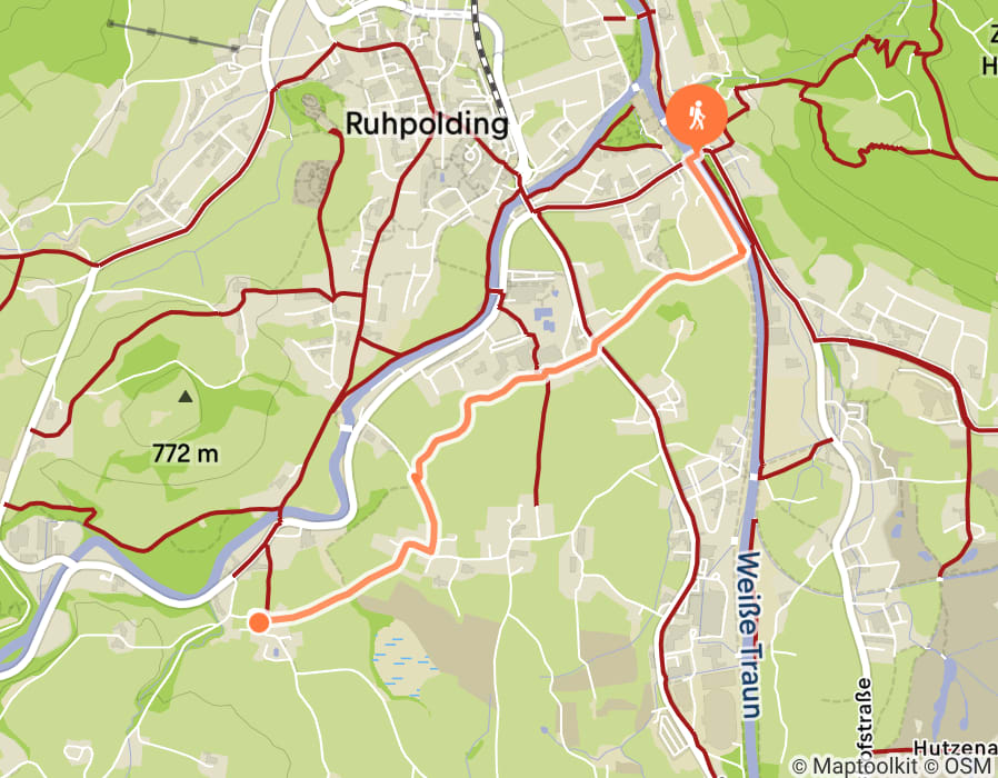 Karte der Tour