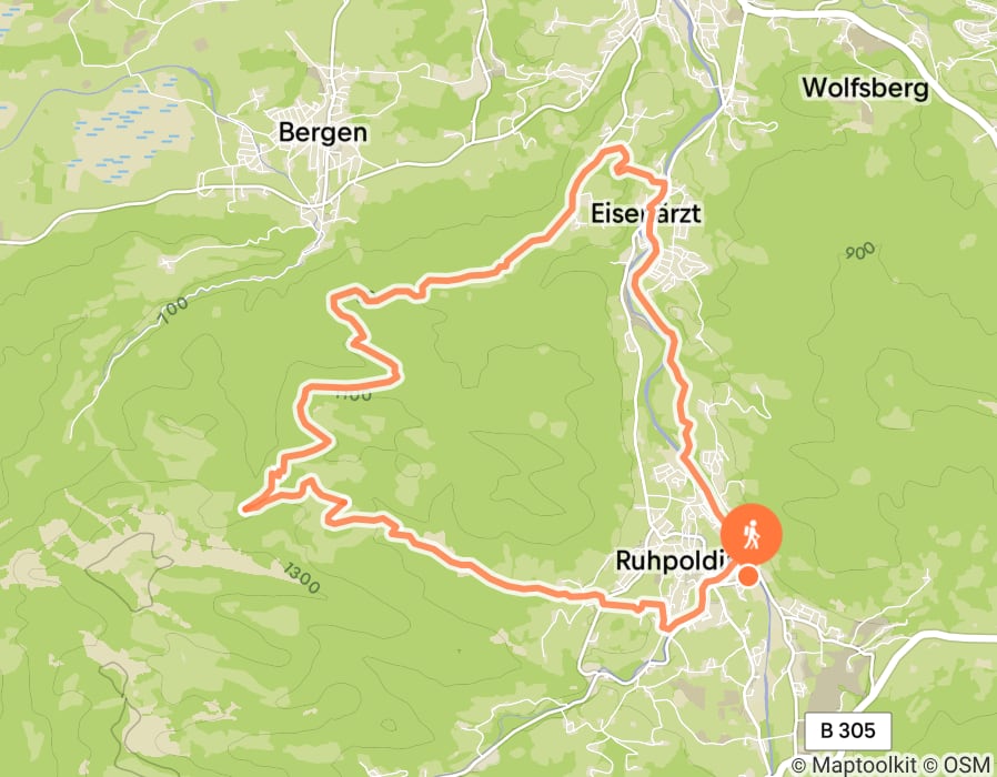 Karte der Tour