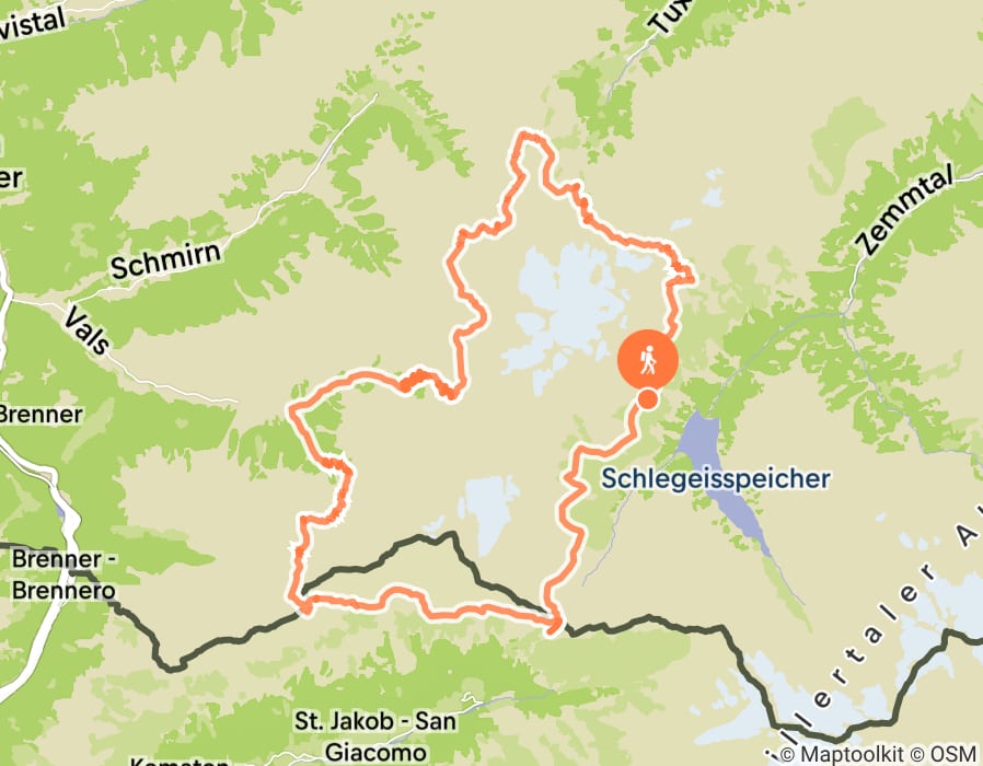 Karte der Tour