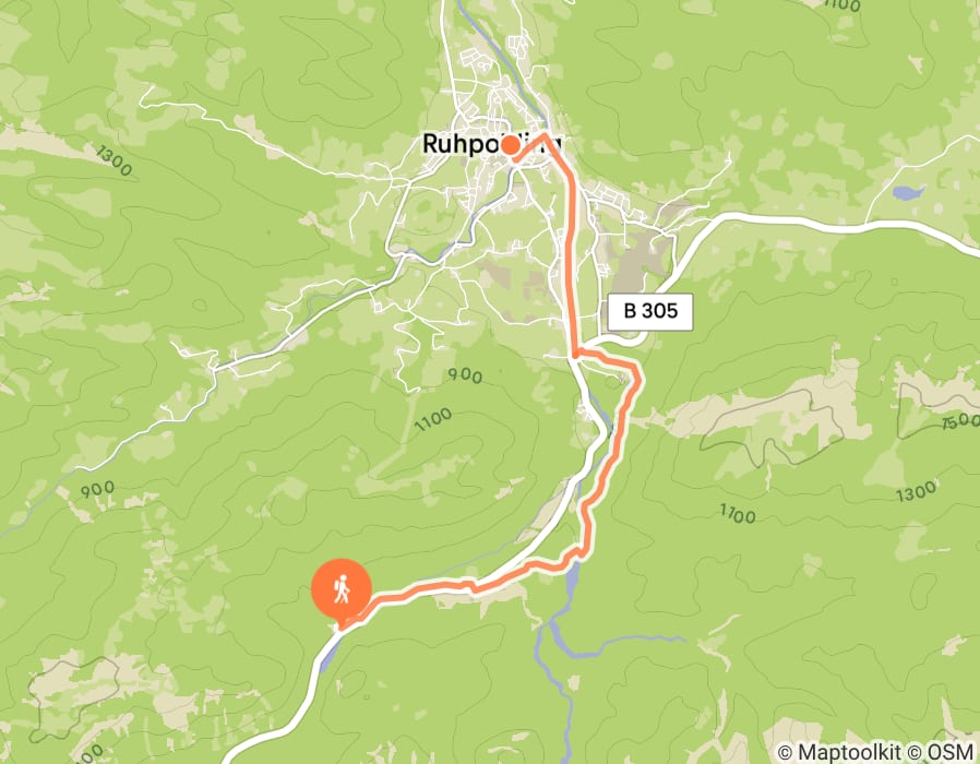 Karte der Tour
