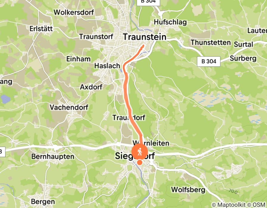 Karte der Tour