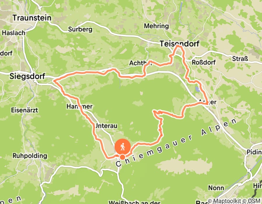 Karte der Tour