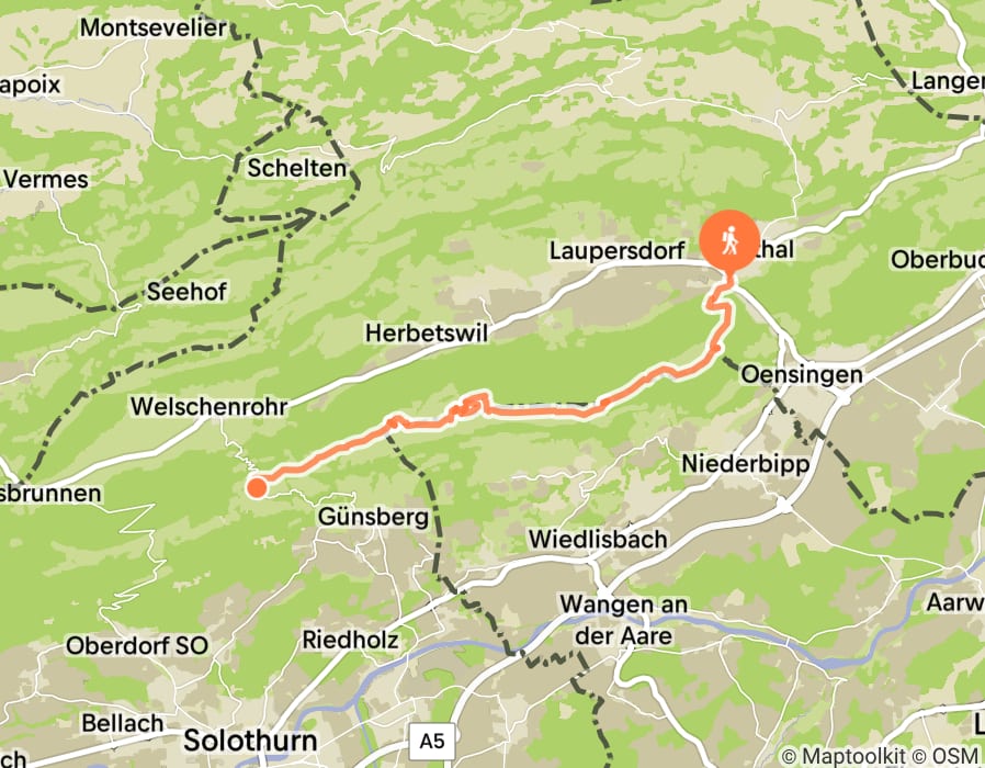 Karte der Tour