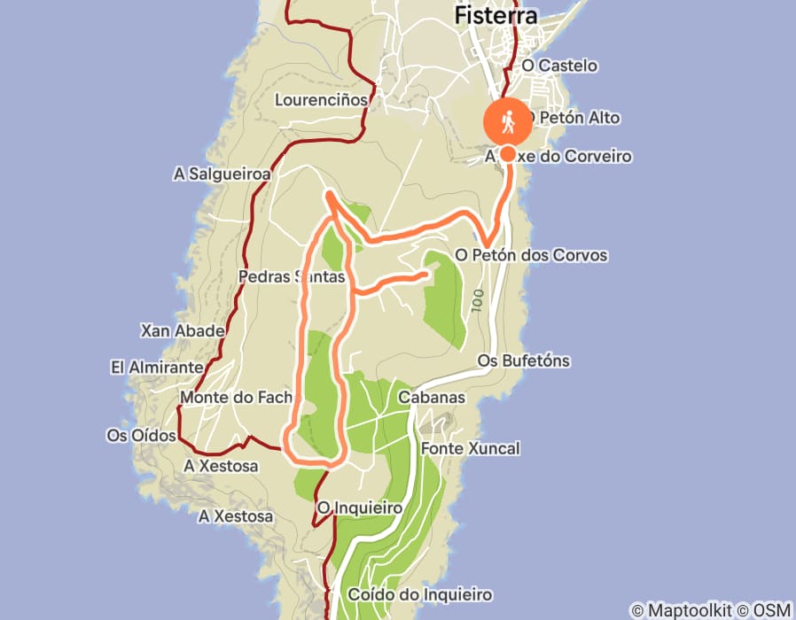 Karte der Tour