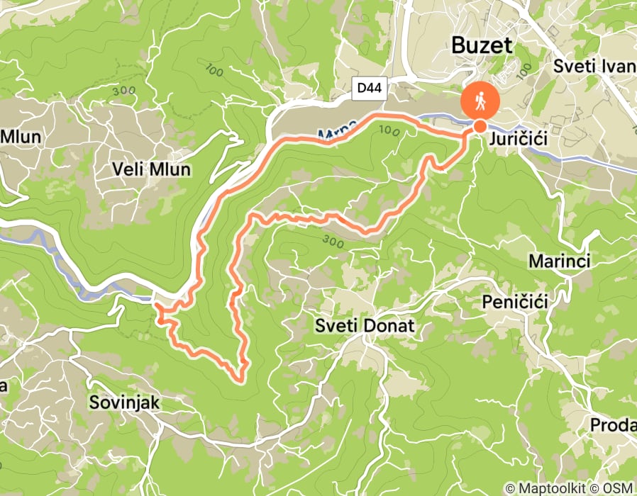 Karte der Tour