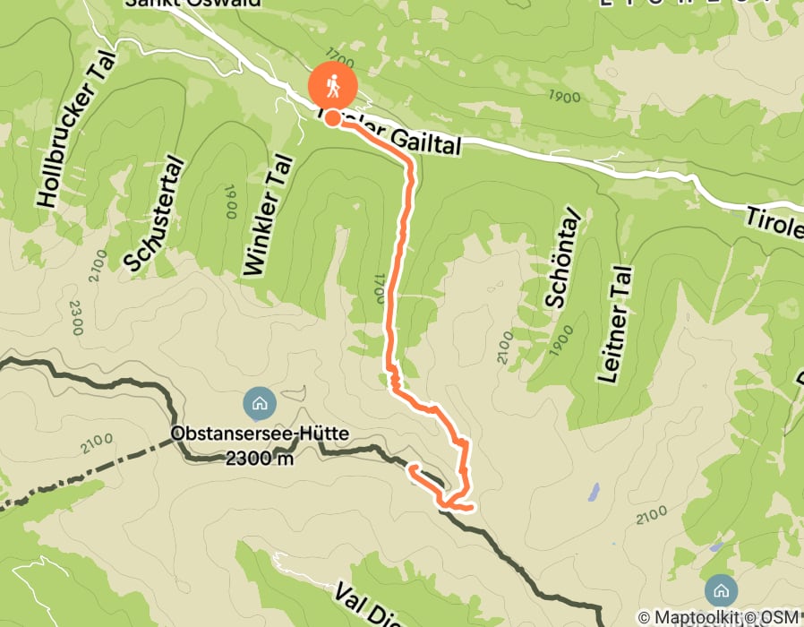 Karte der Tour