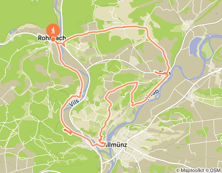 Karte der Tour