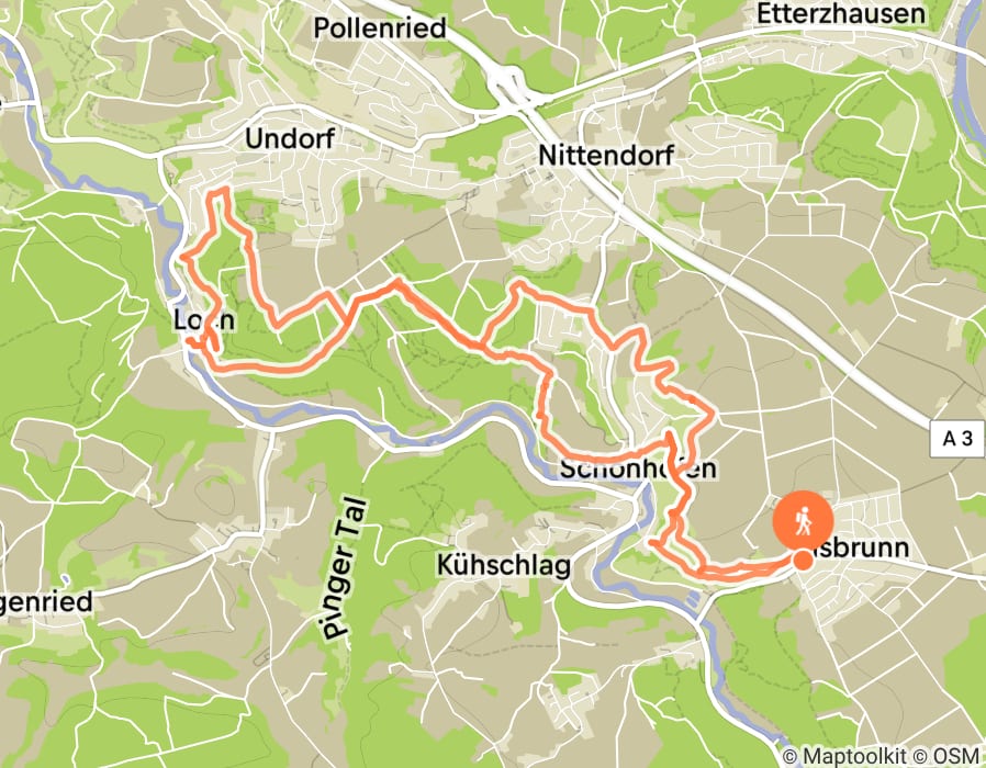 Karte der Tour