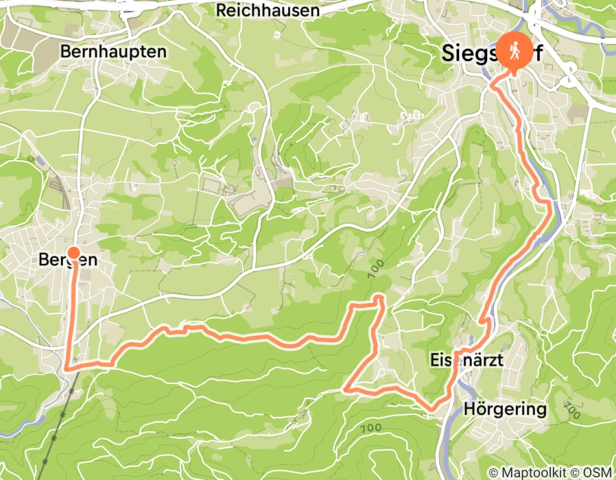 Karte der Tour
