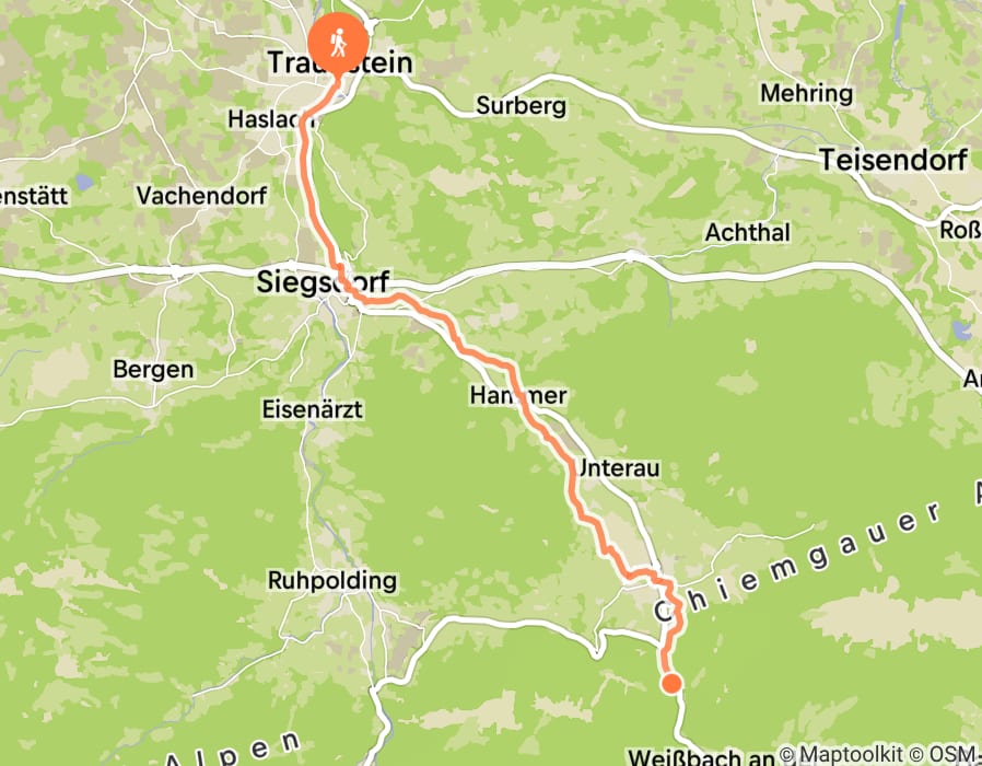 Karte der Tour
