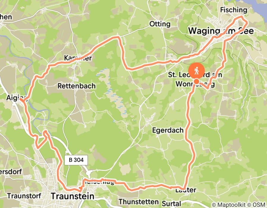 Karte der Tour